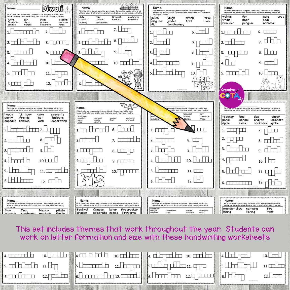 Letter Box Handwriting for the Entire Year - Image 3