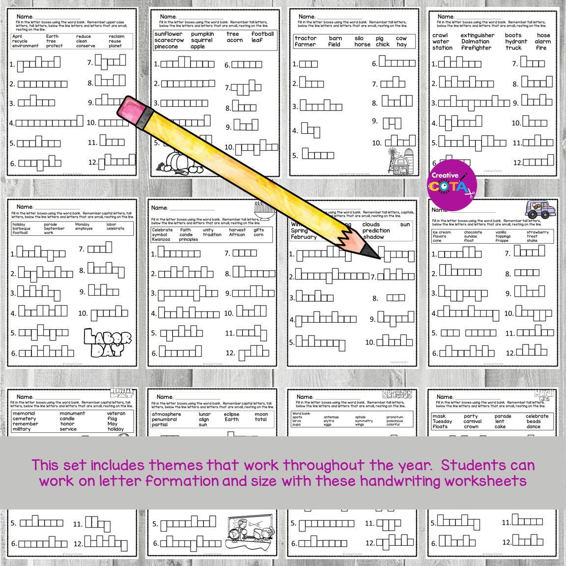 Letter Box Handwriting for the Entire Year - Image 4