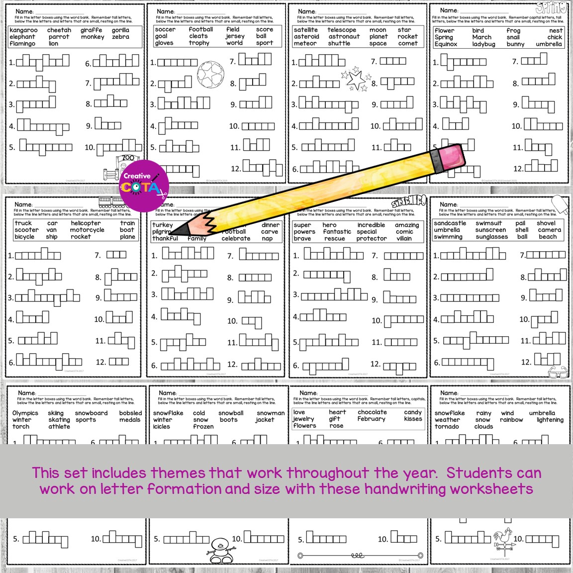 Letter Box Handwriting for the Entire Year - Image 6