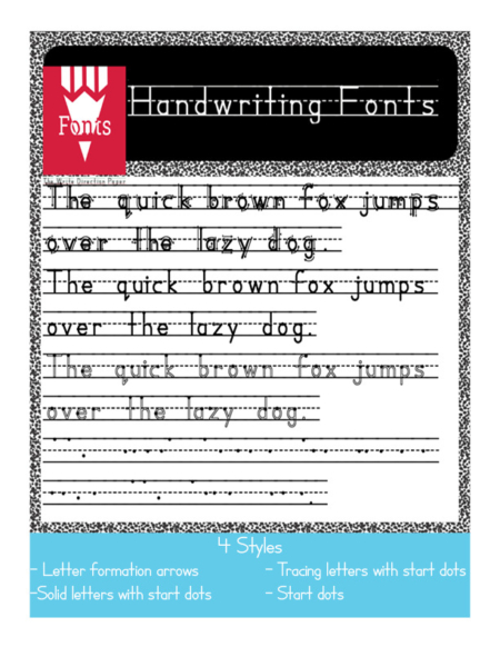 TWDP Font for Handwriting Help - Image 2