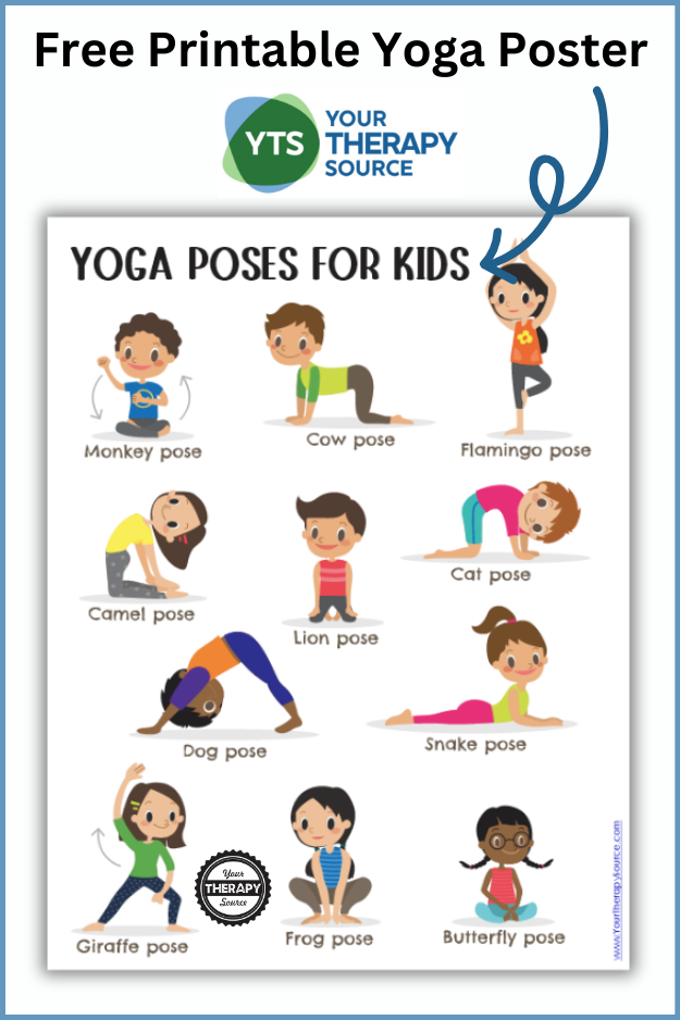 Printable Yoga Poses for Kids - Free PDF - Your Therapy Source