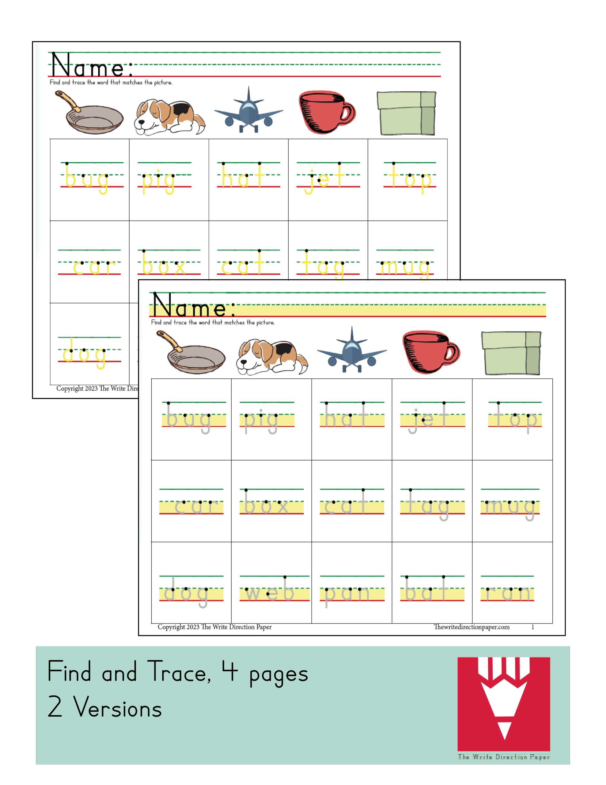 CVC Words Read It Trace It Write It - Image 2