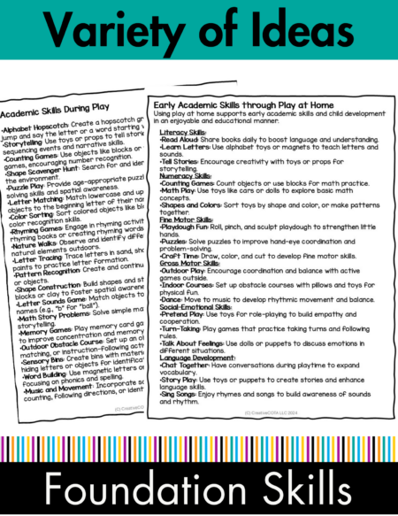 Play Based Learning and Therapy Activity Lists  - Image 4