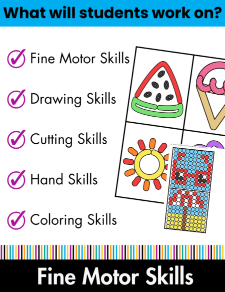 July Fine Motor Activities Packet - Image 3