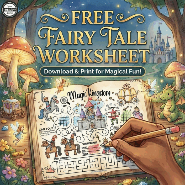 Free Fairy Tale Worksheet - Your Therapy Source