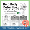 Be a Body Detective Interoception Worksheet - Free - Your Therapy Source