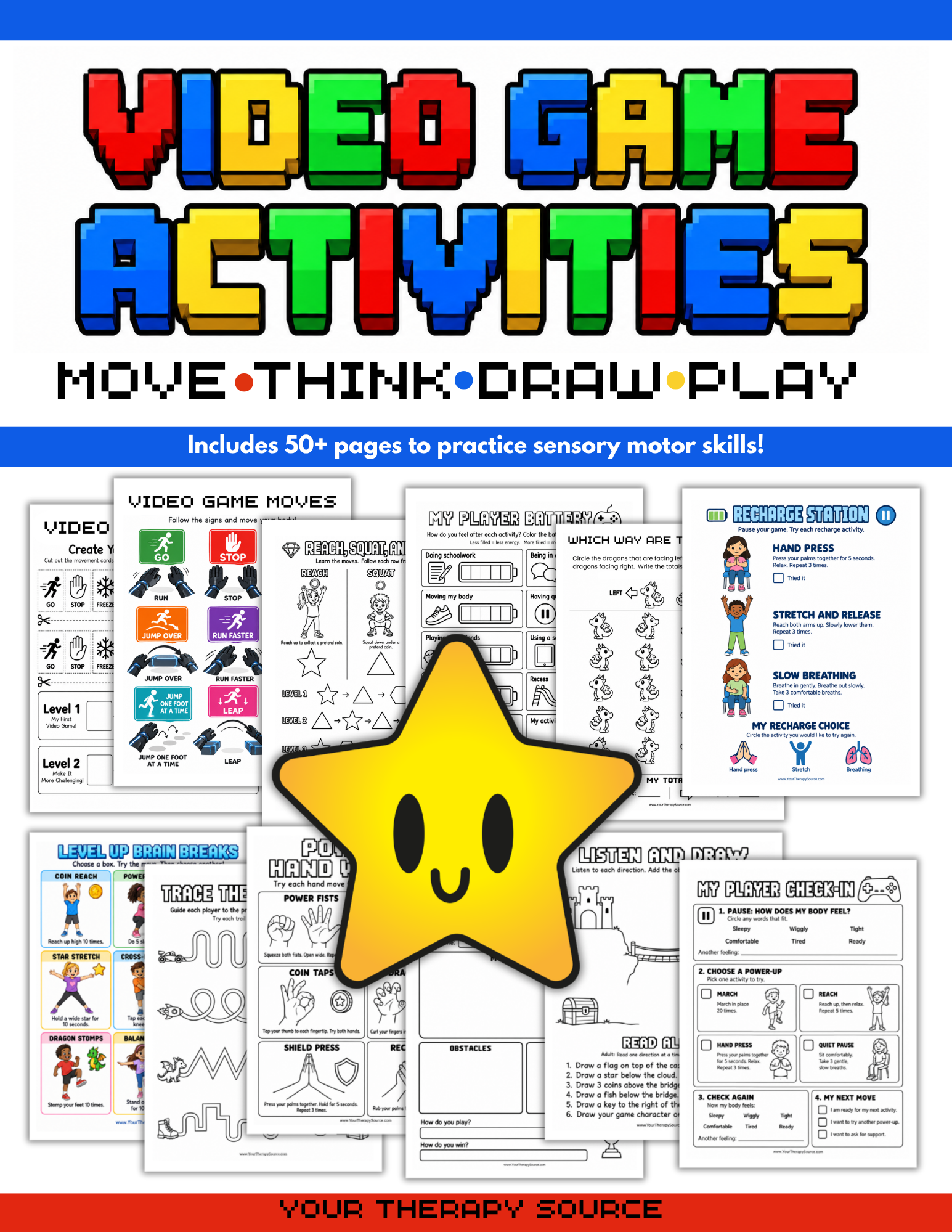 Video Game Sensory Motor Packet