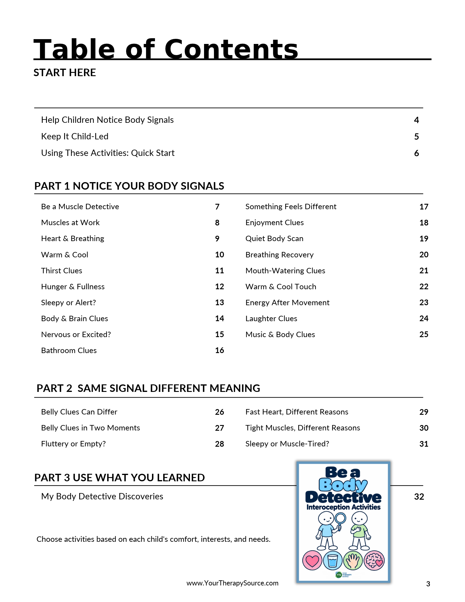 Be a Body Detective: Interoception Activities PDF - Image 3